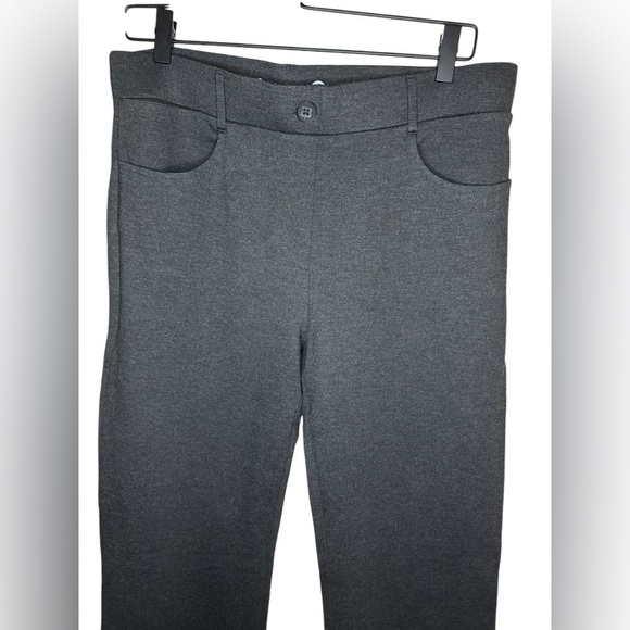 Betabrand Straight Leg 7 Pocket Dress Yoga Pant Size LP Charcoal Grey - Picture 4 of 10